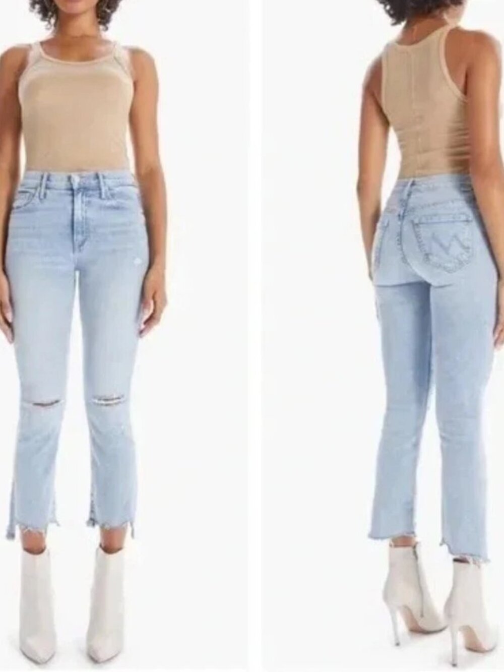MOTHER Denim The Insider Crop Step Fray Sz 29